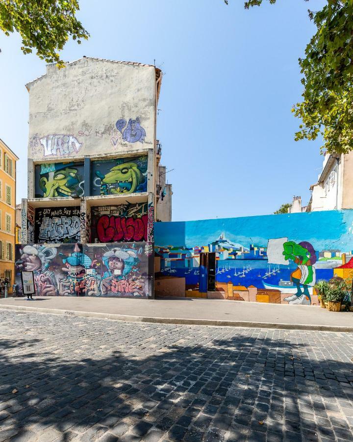 Le Panier Enchante - Suites & Loft - Terrasse Et Patio Au Dessus Du Vieux Port Marseille Kültér fotó